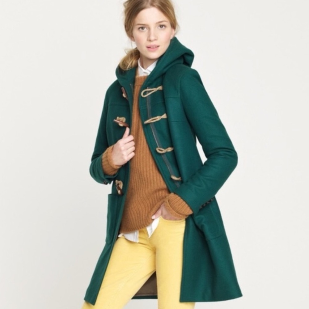 EUC J. Crew Wool Cashmere Toggle Coat